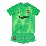 Camiseta Barcelona Portero 2021 2022 Nino Verde