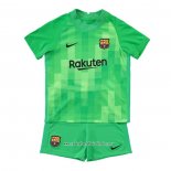 Camiseta Barcelona Portero 2021 2022 Nino Verde