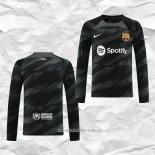 Camiseta Barcelona Portero 2023 2024 Manga Larga Negro