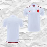 Camiseta Polo del AC Milan 2022 2023 Blanco