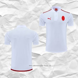 Camiseta Polo del AC Milan 2022 2023 Blanco