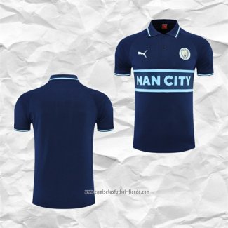 Camiseta Polo del Manchester City 2022-2023 Azul Marino