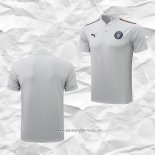 Camiseta Polo del Manchester City 2021 2022 Gris
