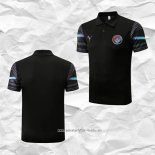 Camiseta Polo del Manchester City 2022 2023 Negro