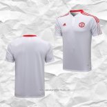 Camiseta Polo del Manchester United 2021 2022 Blanco