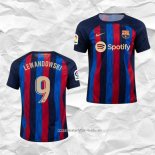 Camiseta Primera Barcelona Jugador Lewandowski 2022 2023