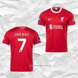 Camiseta Primera Liverpool Jugador Luis Diaz 2023 2024