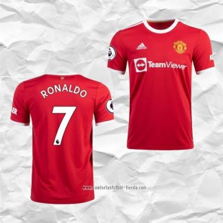Camiseta Primera Manchester United Jugador Ronaldo 2021 2022
