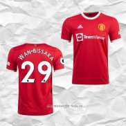 Camiseta Primera Manchester United Jugador Wan-Bissaka 2021 2022