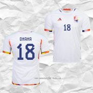 Camiseta Segunda Belgica Jugador Onana 2022