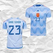 Camiseta Segunda Espana Jugador Unai Simon 2022