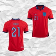 Camiseta Segunda Inglaterra Jugador Foden 2022