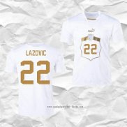 Camiseta Segunda Serbia Jugador Lazovic 2022