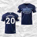 Camiseta Tercera Manchester City Jugador Bernardo 2021 2022