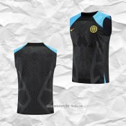 Camiseta de Entrenamiento Inter Milan 2022 2023 Sin Mangas Negro