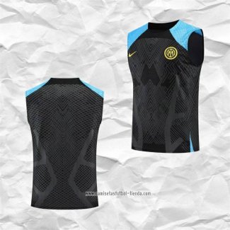 Camiseta de Entrenamiento Inter Milan 2022 2023 Sin Mangas Negro