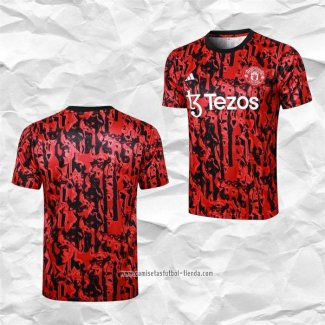 Camiseta de Entrenamiento Manchester United 2023 2024 Rojo