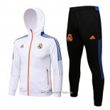 Chandal con Capucha del Real Madrid 2021 2022 Blanco