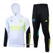 Chandal de Sudadera del Arsenal 2023 2024 Nino Blanco