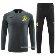 Chandal de Sudadera del Borussia Dortmund 2022 2023 Gris