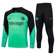 Chandal de Sudadera del Chelsea 2023 2024 Nino Verde