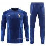 Chandal de Sudadera del Francia 2022 2023 Azul Oscuro