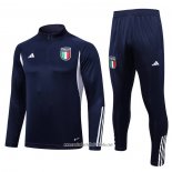 Chandal de Sudadera del Italia 2023 2024 Nino Azul