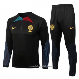 Chandal de Sudadera del Portugal 2022 2023 Negro