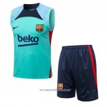 Chandal del Barcelona 2022 2023 Sin Mangas Verde