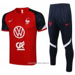 Chandal del Francia 2021 2022 Manga Corta Rojo