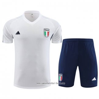 Chandal del Italia 2023 2024 Manga Corta Blanco - Pantalon Corto