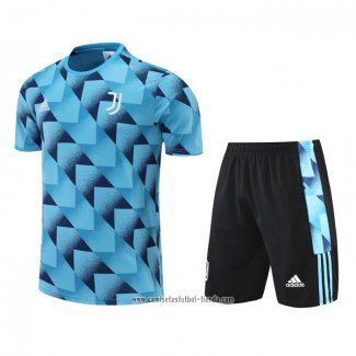 Chandal del Juventus 2022 2023 Manga Corta Azul - Pantalon Corto