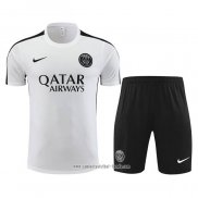 Chandal del Paris Saint-Germain 2023 2024 Manga Corta Blanco - Pantalon Corto