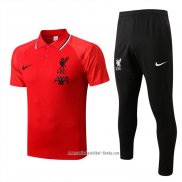 Conjunto Polo del Liverpool 2022 2023 Rojo