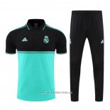 Conjunto Polo del Real Madrid 2022 2023 Negro y Verde