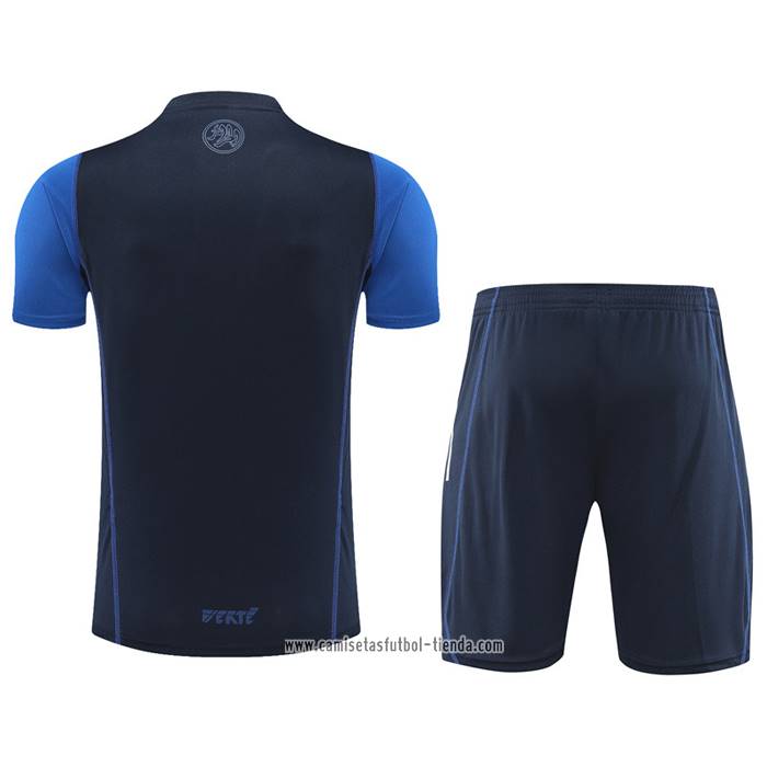 Chandal del Argelia 2023 2024 Manga Corta Azul - Pantalon Corto