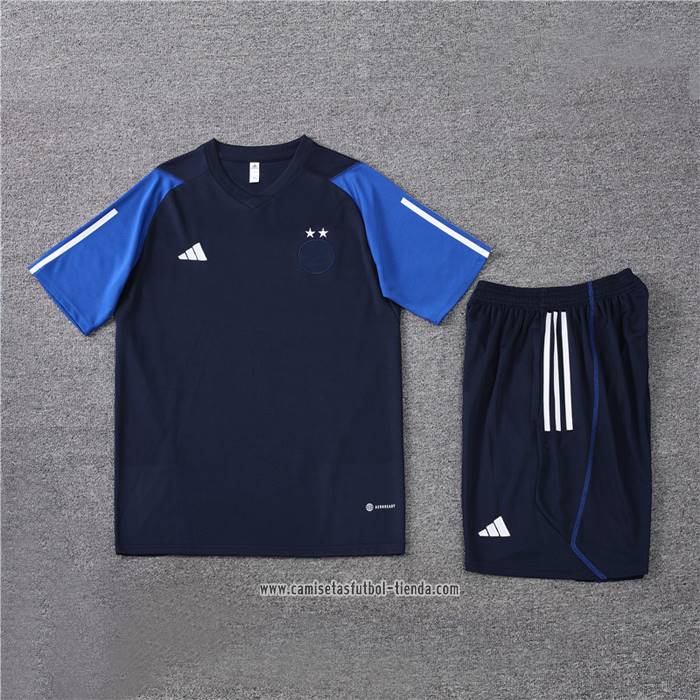 Chandal del Argelia 2023 2024 Manga Corta Azul - Pantalon Corto