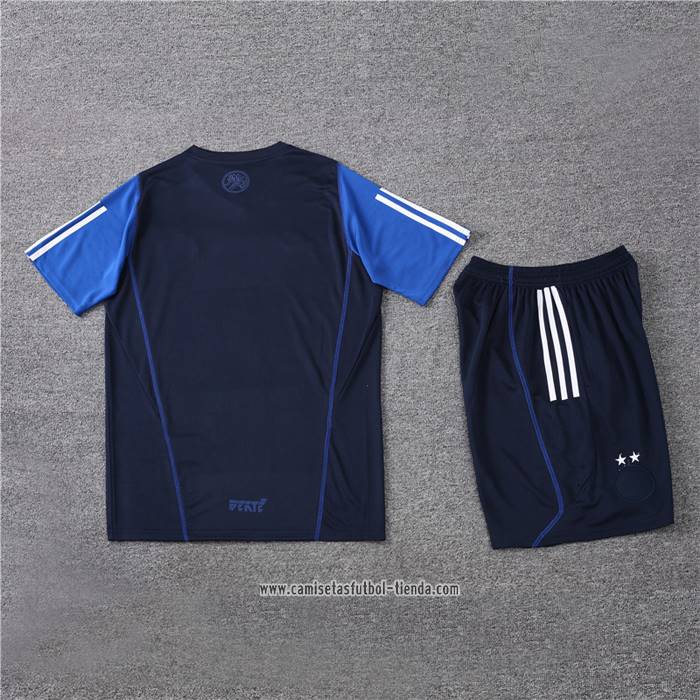 Chandal del Argelia 2023 2024 Manga Corta Azul - Pantalon Corto