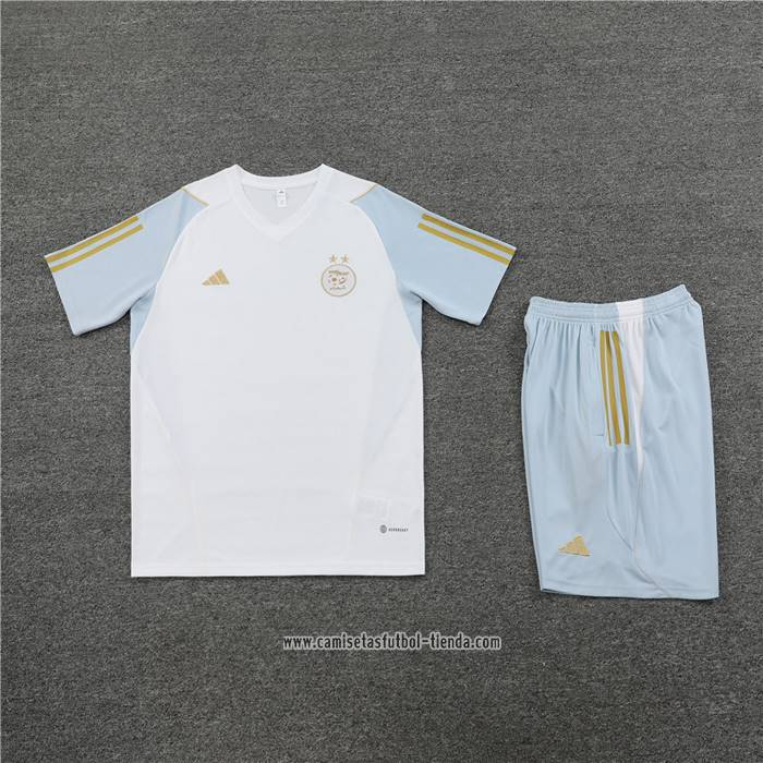 Chandal del Argelia 2023 2024 Manga Corta Blanco - Pantalon Corto