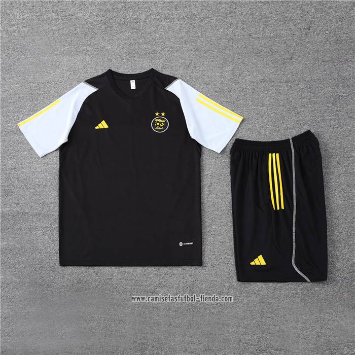 Chandal del Argelia 2023 2024 Manga Corta Negro - Pantalon Corto