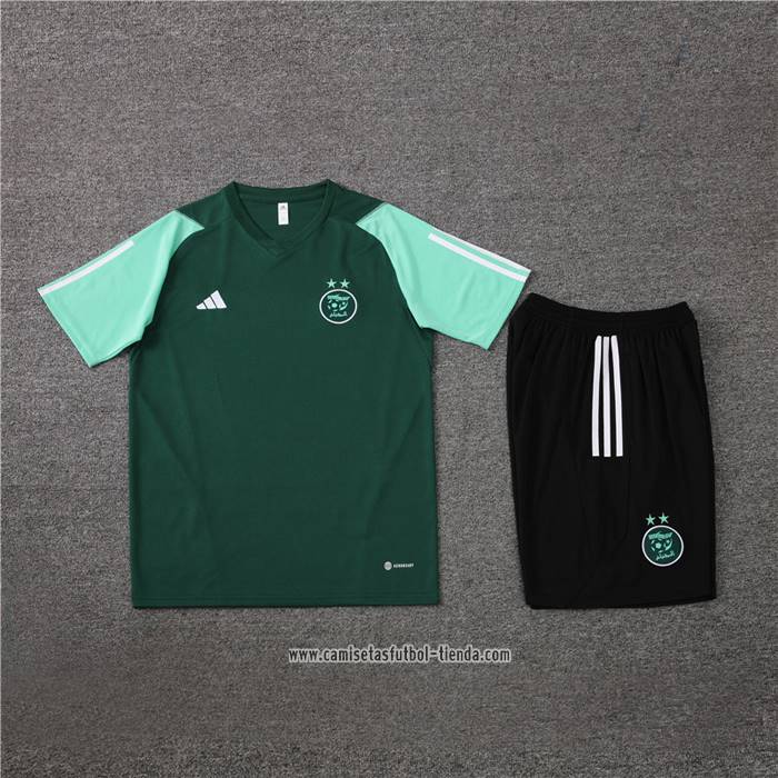 Chandal del Argelia 2023 2024 Manga Corta Verde - Pantalon Corto
