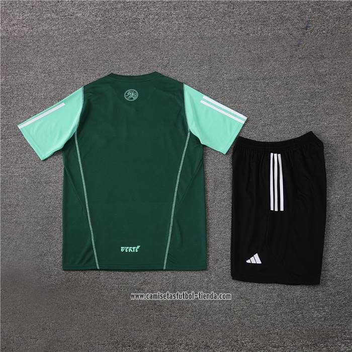 Chandal del Argelia 2023 2024 Manga Corta Verde - Pantalon Corto