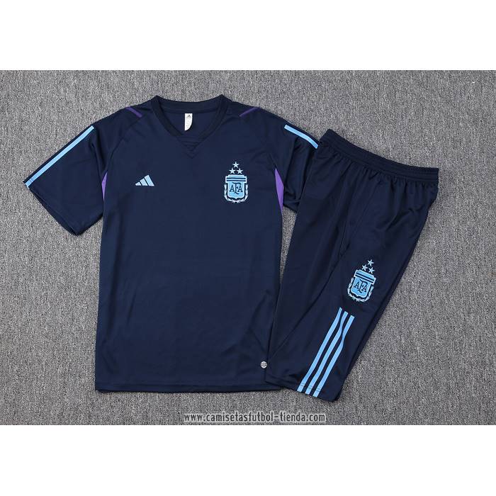 Chandal del Argentina 2023 2024 Manga Corta Azul - Pantalon Corto
