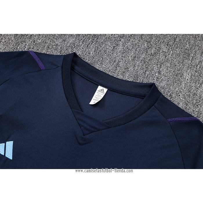 Chandal del Argentina 2023 2024 Manga Corta Azul - Pantalon Corto