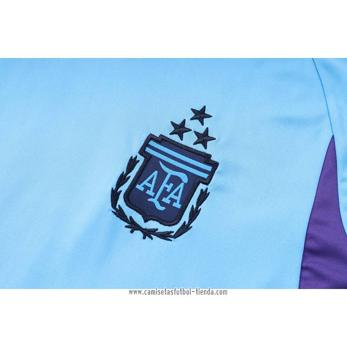 Chandal del Argentina 2023 2024 Manga Corta Azul - Pantalon Corto
