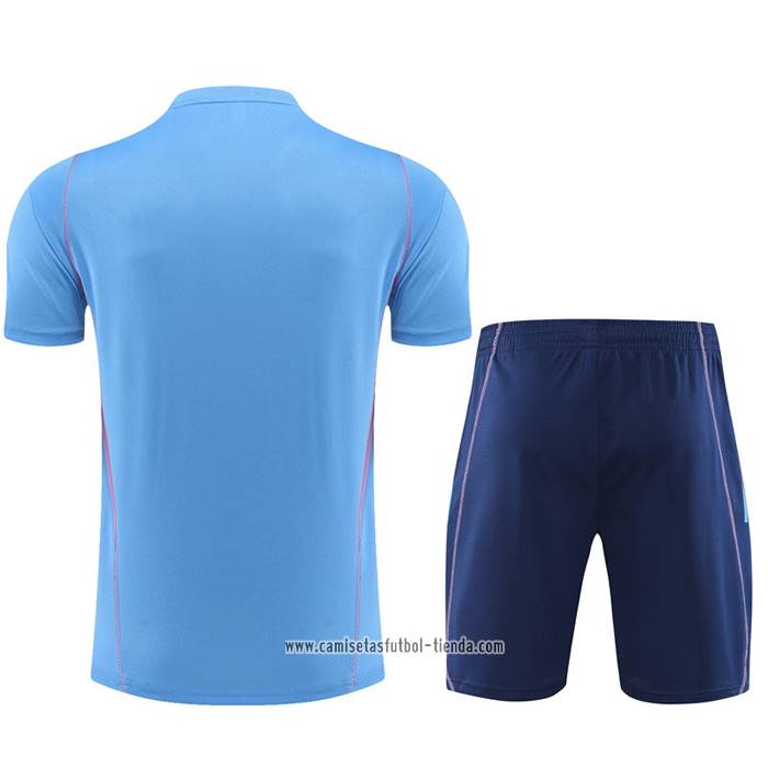 Chandal del Argentina 2023 2024 Manga Corta Azul Oscuro - Pantalon Corto