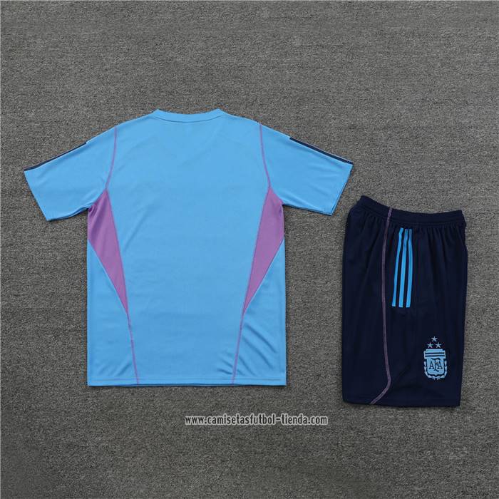 Chandal del Argentina 2023 2024 Manga Corta Azul Oscuro - Pantalon Corto