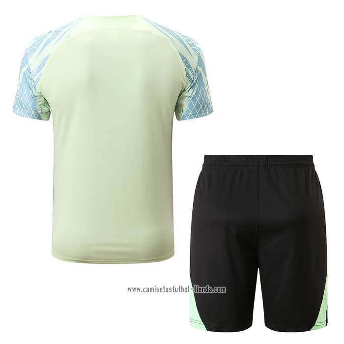 Chandal del Brasil 2022 2023 Manga Corta Verde - Pantalon Corto
