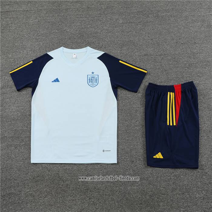 Chandal del Espana 2023 2024 Manga Corta Azul - Pantalon Corto
