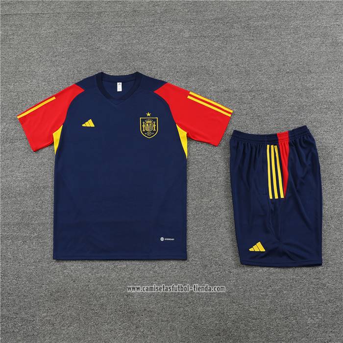 Chandal del Espana 2023 2024 Manga Corta Azul - Pantalon Corto